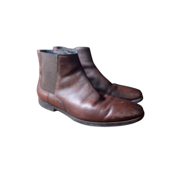 Cole Haan Signature Leather Chelsea Boots Mens Size 7.5M Brown C23012 Pull On - Picture 1 of 8